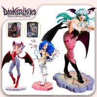 Darkstalkers มอร์ริแกน Aensland รูปปั้นแอคชั่นฟิกเกอร์ลิลิธพีวีซีรูปปั้นอะนิเมะเฟลิเซียคอลเลกชันแบบฮาโลวีนเด็กผู้หญิง