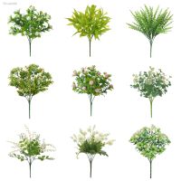 1pc Artificial Plants Fern Grass Wedding Wall Decor Green Leaf Artificial Flowers Plastic Fake Plant for Home Garden Decoration