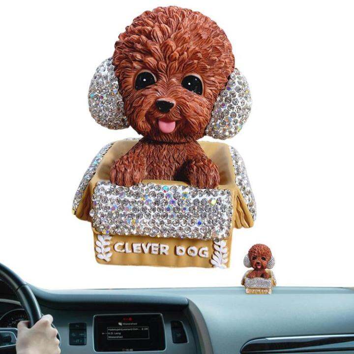 car-bobblehead-dashboard-bobbleheads-dog-poodle-for-car-with-rhinestones-3d-realistic-vehicle-automobile-dashboard-bobble-head-decor-car-acessories-fit