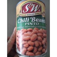 สั่งเลย ?สินค้านำเข้า?S&amp;W Chili Beans ถั่วพินโต้ รสเผ็ด  439g. ??