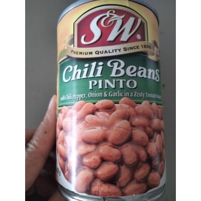 🔷New Arrival🔷 S&amp;W Chili Beans ถั่วพินโต้ รสเผ็ด  439g. 🔷🔷