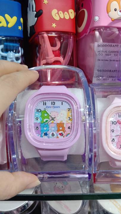 นาฬิกา-ข้อมือ-care-bears-ลายการ์ตูน-มาใหม่-สายเป็นซิลิโคน-ปรับความยาวได้-เหมาะทั้งเด็กโตและผู้ใหญ่-หน้าปัดขนาด-4-5-4-5-cm-มีกล่องใส่