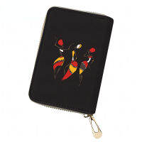 Black Women Leather Card Holder Traditional African Printing Travel Passport Mini Wallet Female Passport Cover ID Case