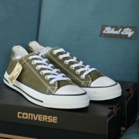 Converse All Star (Classic) ox - Green  รุ่นฮิต สีเขียวขี้ม้า รองเท้าผ้าใบ คอนเวิร์ส ได้ทั้งชายหญิง