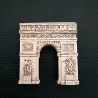 {6shop Department Store} ของที่ระลึกสำหรับนักท่องเที่ยวฝรั่งเศส3D แม่เหล็กเรซินปารีส Arc De Triomphe สติกเกอร์ติดตู้เย็น