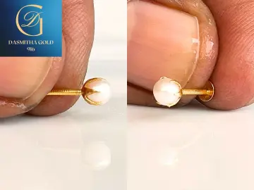 Single pearl hot sale nose pin