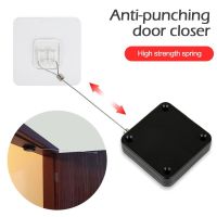 ✷◇℡ Multifunctional Automatic Door Closer Punch-Free Automatic Sensor Door Closer For Office Kitchen Bathroom Bedroom Doors