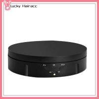 LUCKY HAIRACC เคส5.75" ขาตั้งจอแสดงผลแบบหมุนด้วยมอเตอร์ระยะไกล การหมุน360องศา โหลด22lbs จานเล็กซูซาน ทันสมัยและทันสมัย ชาร์จใหม่ได้ ขาตั้งสำหรับเก็บของ รุ่น3D