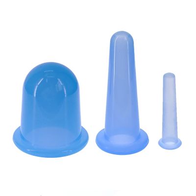 hot【DT】 3pcs Cupping Massage vacuum cupping cans jars silicone for face massage cellulite Anti-wrinkle