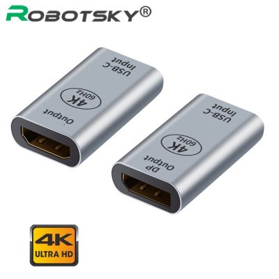 4K Type C เป็น HDMI-เข้ากันได้ /Dp/ Mini DP แปลงตัวเมียเป็นทีเสียบยูเอสบี C วิดีโอ HD แปลงสำหรับ Macbook Pro Display พอร์ตอะแดปเตอร์