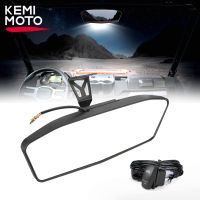 KEMIMOTO U อลูมิเนียมกระจกมองหลังศูนย์พร้อมไฟ LED สำหรับ Can-Am Maverick Trailsport Max Commander 24ที่นั่ง