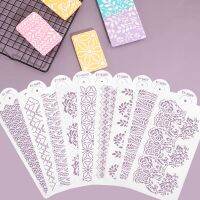 Polymer Clay Texture Stencil Sheets Mesh Embossing Stamps Mats for Printing on Pottery Ceramic Earring Jewelry Cake Making Tool