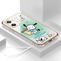 เคส A15 OPPO A16 A54 A12 A5S A7 A3S A5 A76 A96 A74 5G เคส6D หรูหรา5G ซีรีส์การ์ตูนอิเล็คทรอนิกส์ซิลิโคน