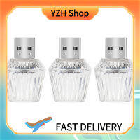 YZH Shop ไฟ LED กลางคืน USB ขนาดเล็ก3ชิ้นไฟรถยนต์ตกแต่งภายในรถยนต์แสงโดยรอบหลอดไฟ LED สำหรับแล็ปท็อปแบตสำรองชิ้น