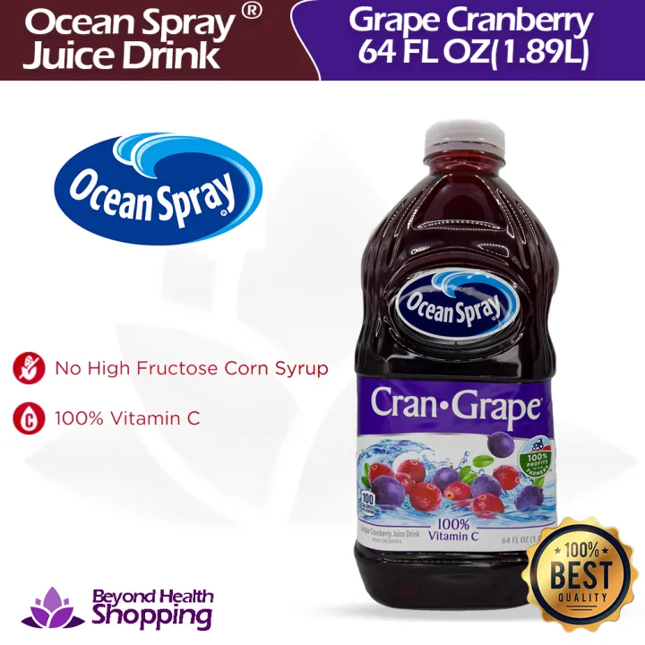 Ocean Spray CRAN•GRAPE GRAPE CRANBERRY JUICE DRINK [64fl Oz(1.89L ...