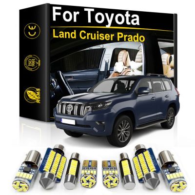 【CW】Car Interior LED Light For Toyota Land Cruiser Prado FJ Cruiser 70 80 90 100 120 150 200 Accessories Indoor License Plate Lamp