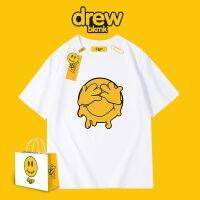 เสื้อเลือกตั้ง ใหม่ เสื้อยืดแขนสั้น พิมพ์ลาย Drew Star With The Same Smiling Face สีขาว แฟชั่นฤดูร้อน สไตล์ยุโรป และอเมรS-5XL