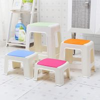 [COD] Plastic stool home thickened living room chair bathroom bench bath childrens low can be stacked high