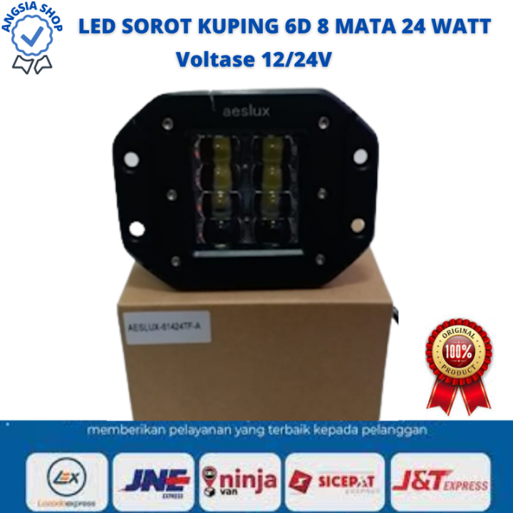 Lampu Sorot Tembak Led Kuping D Cwl Cree Titik Mata Watt Motor Mobil W V V Worklight