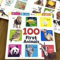 หนังสือบอร์ดบุ๊คคำศัพท์ประกอบภาพ 100 First Animals