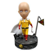 Microgoodน่ารักอะนิเมะOne Punch Man Saitamaด้วยเสื้อคลุมของเล่นโมเดลตกแต่งวัสดุคอลเลกชัน