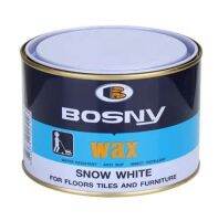 ขี้ผึ้งขัดพื้น BOSNY ขนาด 400 กรัม สีขาว จำนวน 1กระปุก