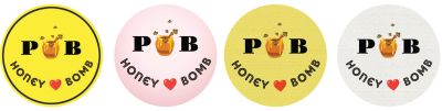 PB honey bomb สติ๊กเกอร์ ฉลากสินค้า กันน้ำ