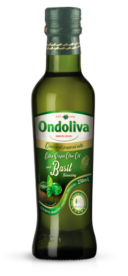 { Ondoliva }  Extra Virgin Olive Oli&amp;Basil  Size 250 ml.