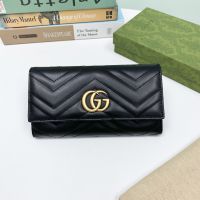 GUCCI กระเป๋าสตางค์ GG MARMONT CONTINENTAL WALLET