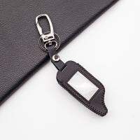 ✎ M5 Stylish 100 Leather Key Case For Scher-khan Magicar 5 6 M5 M902F 903F Two-Way Car Alarm LCD Transmitter Remote Fob Cover