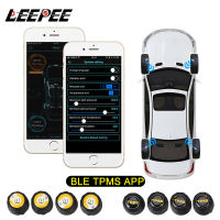 LEEPEE บลูทูธ4.0 5.0ภายนอกปลุกเซ็นเซอร์ความดันลมยาง Android IOS BLE TPMS สากลกันน้ำยางรถยนต์เซ็นเซอร์ความดัน