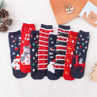 New Years Gift Socks Holiday Stockings Womens Stockings Fall And Winter Socks New Warm Plush Socks