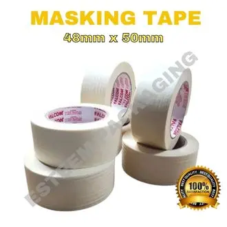 15mm X 50m 4 Rolls Artist Tape White Masking Tape Painters Tape