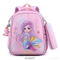 HOT★The Little Mermaid Children School Bag for Girls Cartoon Kids Backpacks Orthopedic Backpack School Bags with pencil bag