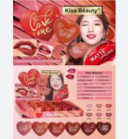 ⚡FLASH SALE⚡♡พร้อมส่ง์ 7870-03❤ ลิปหัวใจคิสบิวตี้ Kiss beauty Love Me Matte Lip Gloss 8 ml.