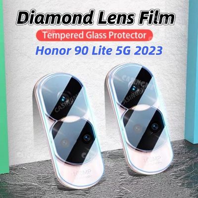 Honor 90 Lite 5G 2023เลนส์กล้องถ่ายรูป3D สำหรับ Honor 90 Lite Honor90 90 Lite Honor90Lite 90Honor Lite 5G 2023นิรภัยโปร่งใสใสป้องกันกล้องหลังกระจก