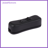 JointFlowers ขั้วต่อสวิทช์สายเคเบิลไฟฟ้ากระแสสลับ1ชิ้น304ปุ่มกดเปิดปิดออนไลน์สีขาวสีดำโปร่งใส220V หลอดไฟไฟ Led ครึ่งทาง