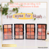 HCM Bảng Phấn Mắt Và Má Hồng 10 Ô ODBO For Eyeshadow & Blush