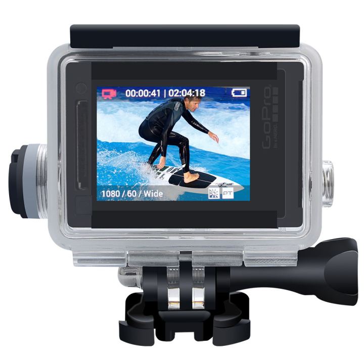 เคสกล้องเสริมชาร์จซองกันน้ำพร้อมสาย-usb-สำหรับ-gopro-hero-4-3-lcd-ฝาหลัง-มอเตอร์ไซค์