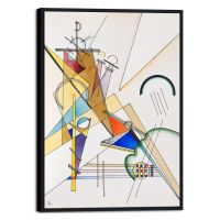 Weco ศิลปะบนผืนผ้าใบสำหรับติดกำแพงภาพวาดตกแต่งผนัง Gewebe 1923โดย Wassily Kandinsky ศิลปะบนผืนผ้าใบสำหรับติดกำแพงภาพวาดที่มีชื่อเสียงคลาสสิกนามธรรมสำหรับของตกแต่งบ้านตกแต่งสำนักงานและ