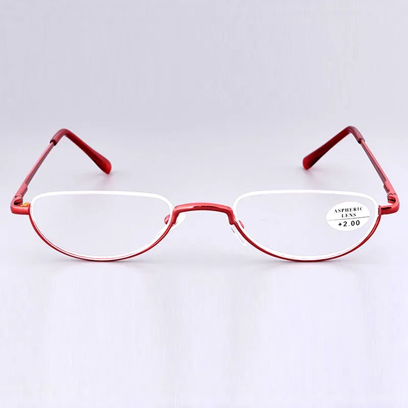 Men's Reading Glasses for Women Fashion Ultralight Half Frame 