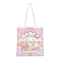 ถุงผ้าฝ้ายชอปปิ้งถุง Tas Jinjing Kanvas Cinnamoroll,กระเป๋าชายหาด,Kado Ulang Tahun | ถุงช้อปปิ้งนำมาใช้ใหม่ในครัว,กระเป๋าหนังสือ