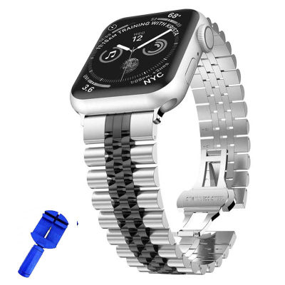 สำหรับนาฬิกา Apple อัลตร้า2/1วง49มิลลิเมตร,[เครื่องมือฟรี] วงเหล็กสแตนเลสกับเข็มกลัดสำหรับ Apple ซีรีส์9 8 7 6 SE 5 4 3 2 1 45มม. 41มม. 44มม. 40มม. 42มม. 38มม.