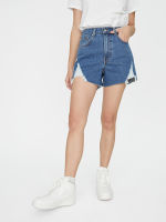 มอสซิโม®  M8315-0000 กางเกงยีนส์ขาสั้น High Waist Slim Short - Mid Blue