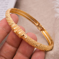 1Pcslot 24K Dubai Crown Cuff Gold Color Bangle Bracelet Fashion Can open Women Man Jewelry Copper Big Ring Bangle Jewelry Gift