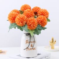 【cw】 Silk DandelionBall Bouquet Fake Artificial Flowers forGarden Wedding DecorationCraft Wreath Christmas