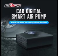 ปั๊มลมไฟฟ้า ปั๊มลมรถยนต์ แบบพกพา CARSUN Model : C1752 car air pump 12V Tire inflator digital display car emergency tools