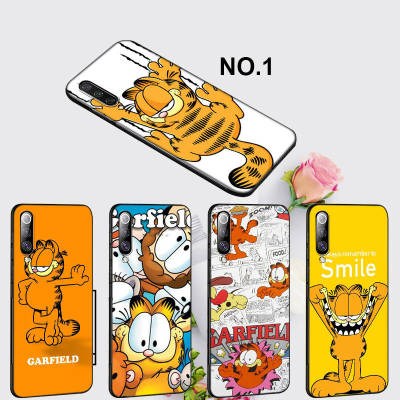 Casing หรับ Xiaomi Redmi 10C 10X 10 9C NFC 9T 9A 9 Prime 8A 8 7A 7 6 6A 5 Plus 5A Pro 34MB Cartoon Garfield cat Pattern Phone เคสโทรศัพท์