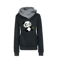 Cute Cartoon Printing Spring Autumn Womens Hoodies Turtleneck Casual Hooded Sweatshirt Street Wear Fashion for Female 2023 New