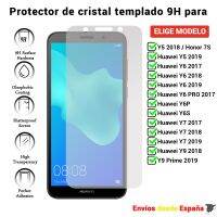 【CW】 Protector for Y5 Y6 Y6S Y6P Y7 Y9 2017 2018 Prime 7S. Transparent mobile tempered glass